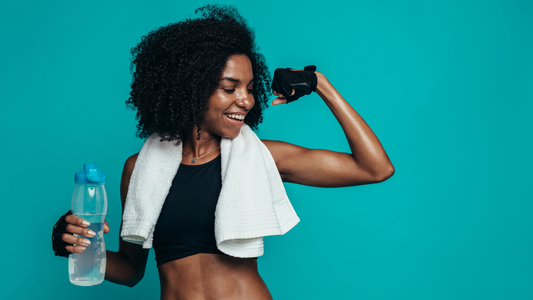 Woman demonstrating crab stretch reach