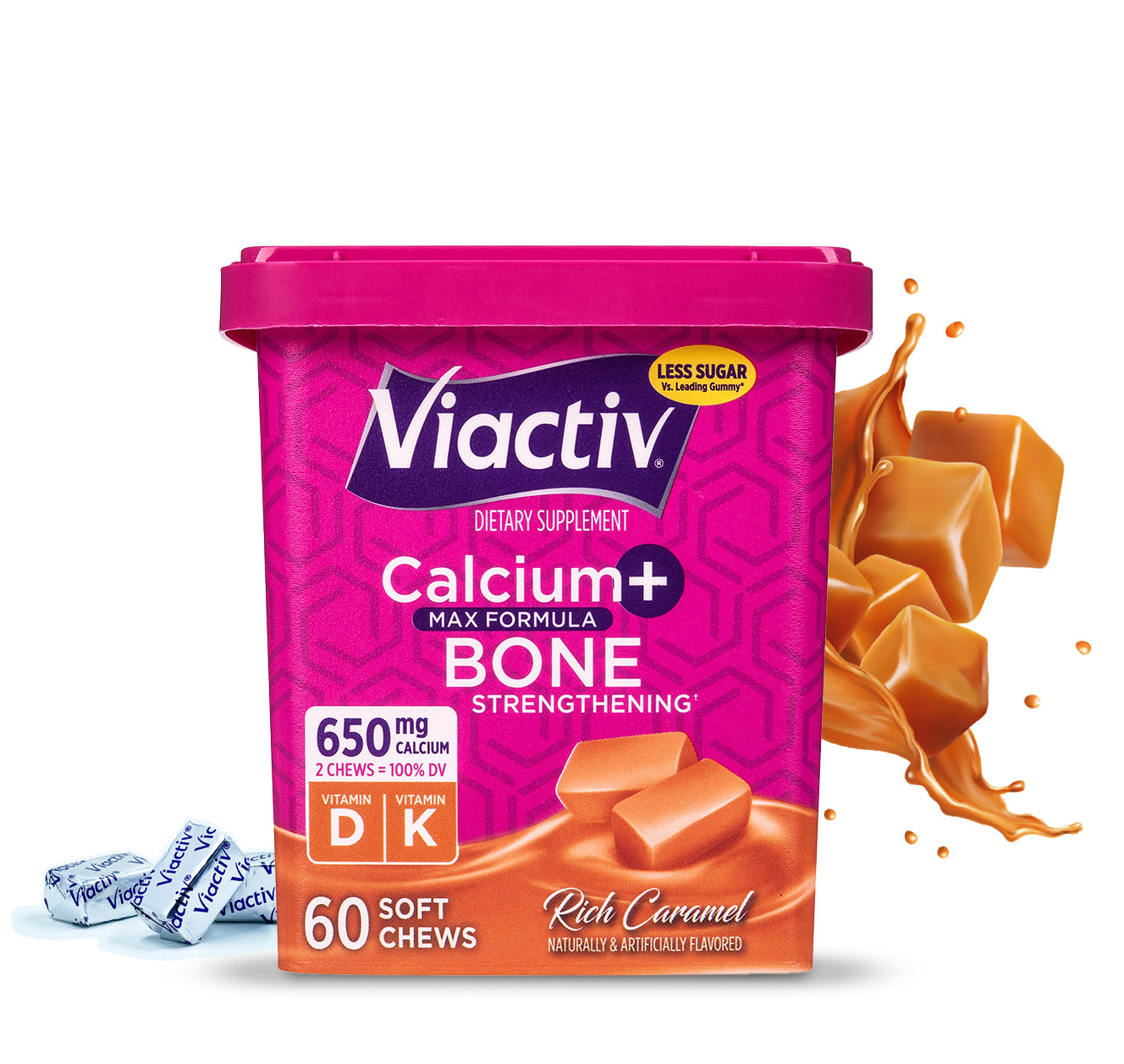 Caramel Chewable Calcium 60 Chews