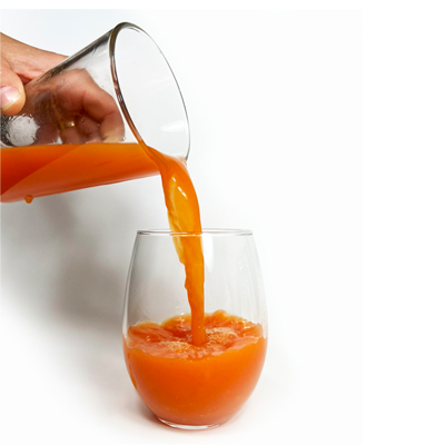 Lumega-Z Liquid Pouring into a Glass